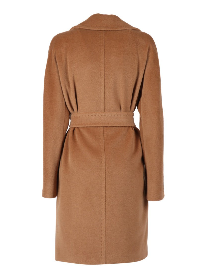 Max Mara Structured Camel Wool Coat With Tailored Fit