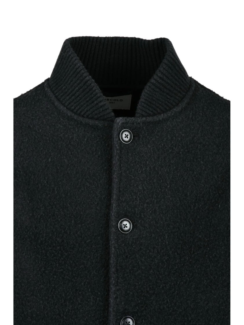 Circolo 1901 Black Virgin Wool-Blend Jacket