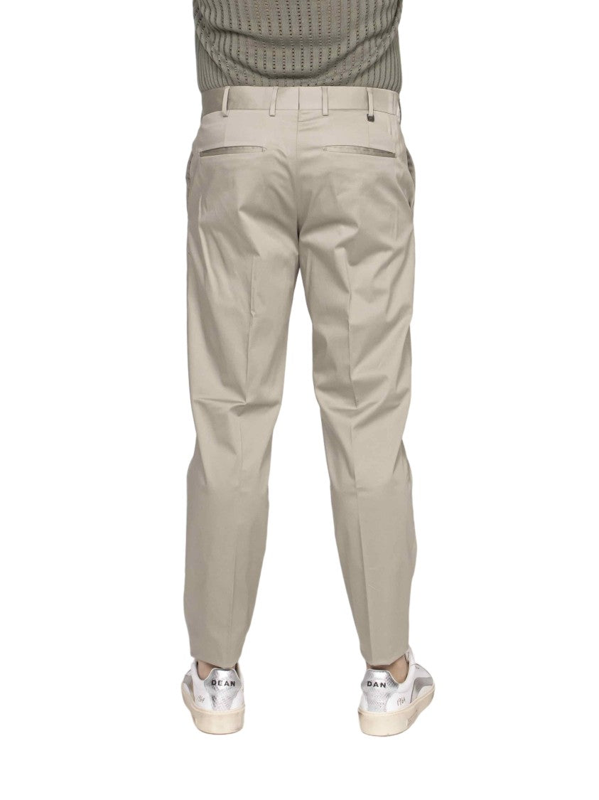 Pt Torino Rebel Neutral Tapered Straight-Leg Pants