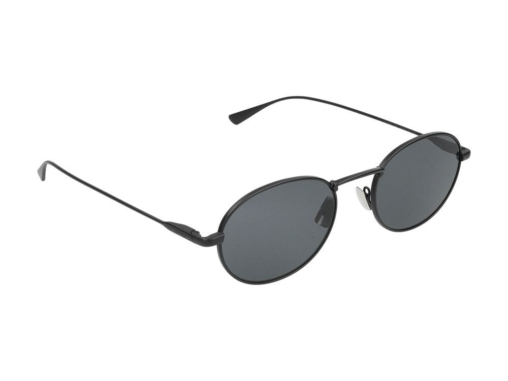 Saint Laurent Black Dark-Tinted Lenses Round Metal Sunglasses