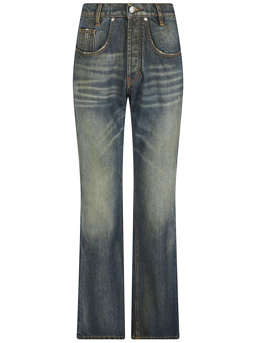 John Richmond Irnal Lenny Flared Five-Pocket Jeans
