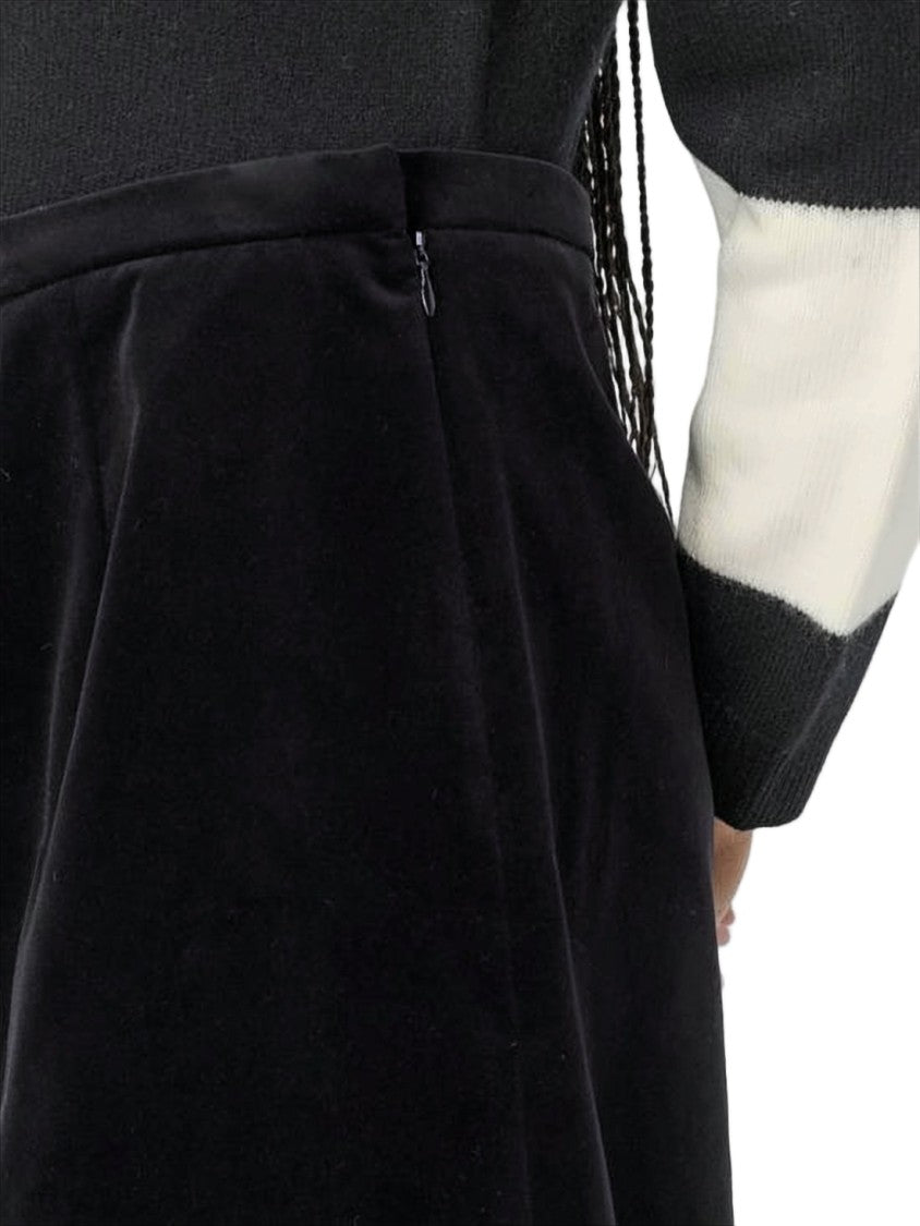 A.P.C. A-Line Black Cotton Skirt