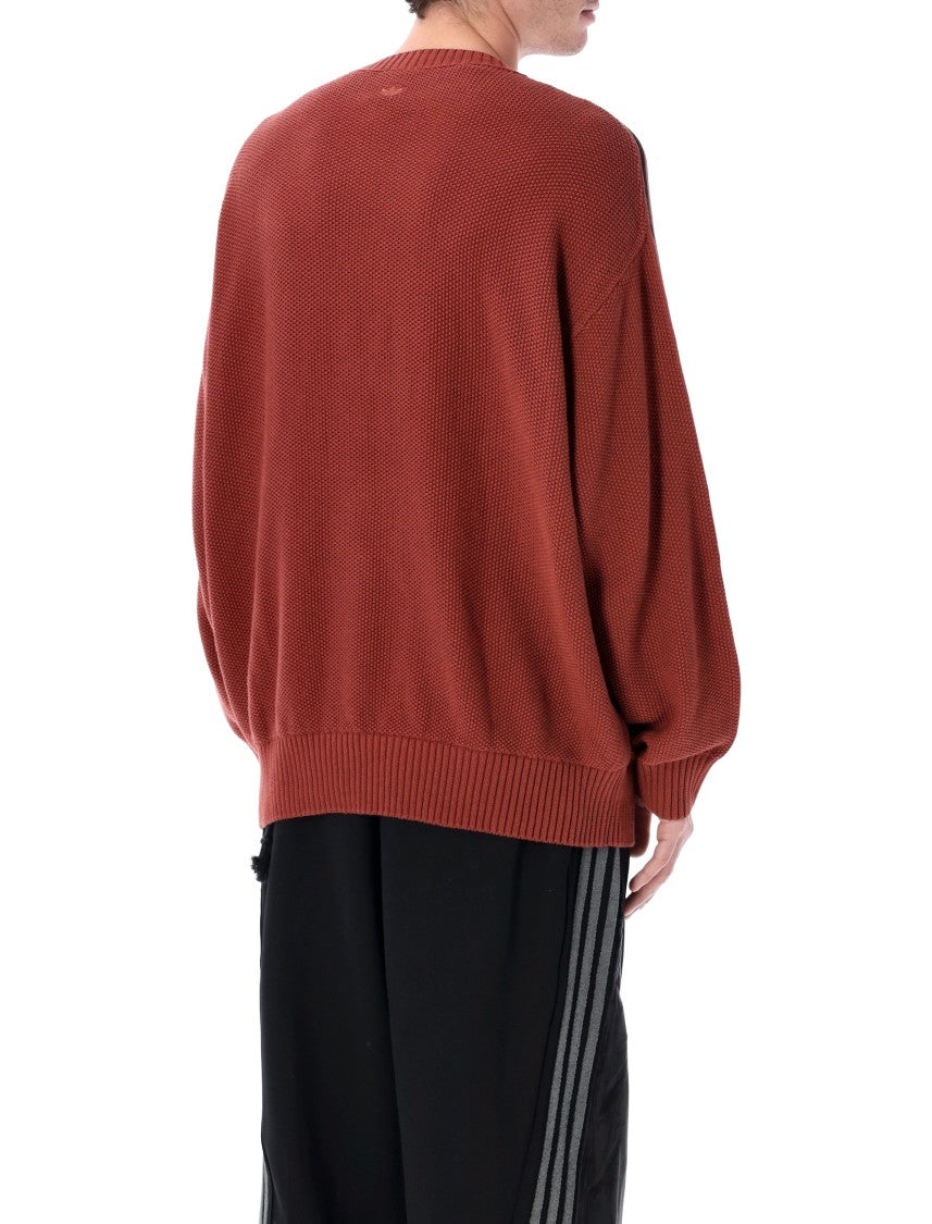 Adidas Textured Knit Oversized Sweatshirt