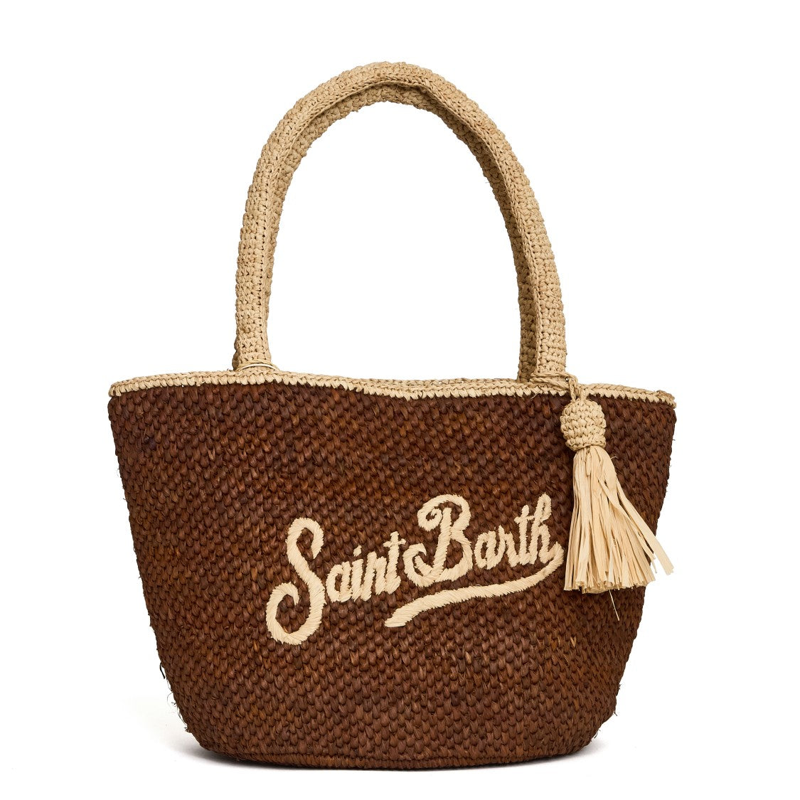 Mc2 Saint Barth Marcy Woven Bi-Color Tote Bag