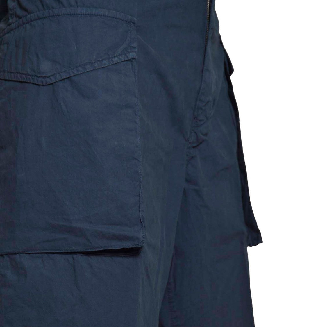 Aspesi Bermuda Lou In Navy Blue Cotton