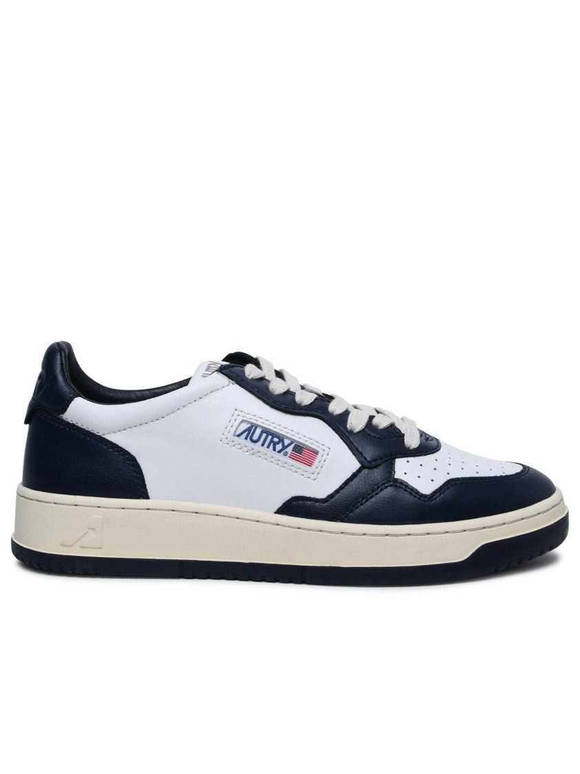 Autry Medalist' Blue Leather Sneakers
