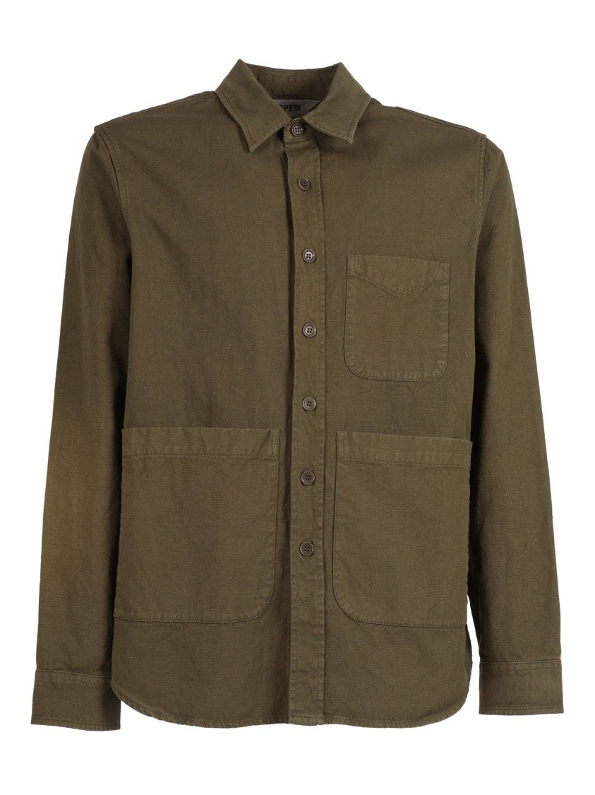 Aspesi Green Long Sleeve Casual Shirt