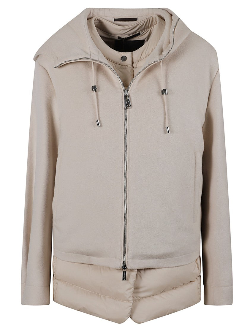 Moorer Short Flared Jacket With Detachable Down Vest