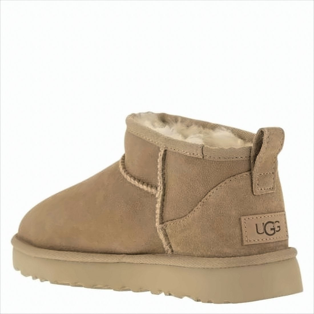 Ugg Suede Ankle Boots With Plush Lambskin Lining
