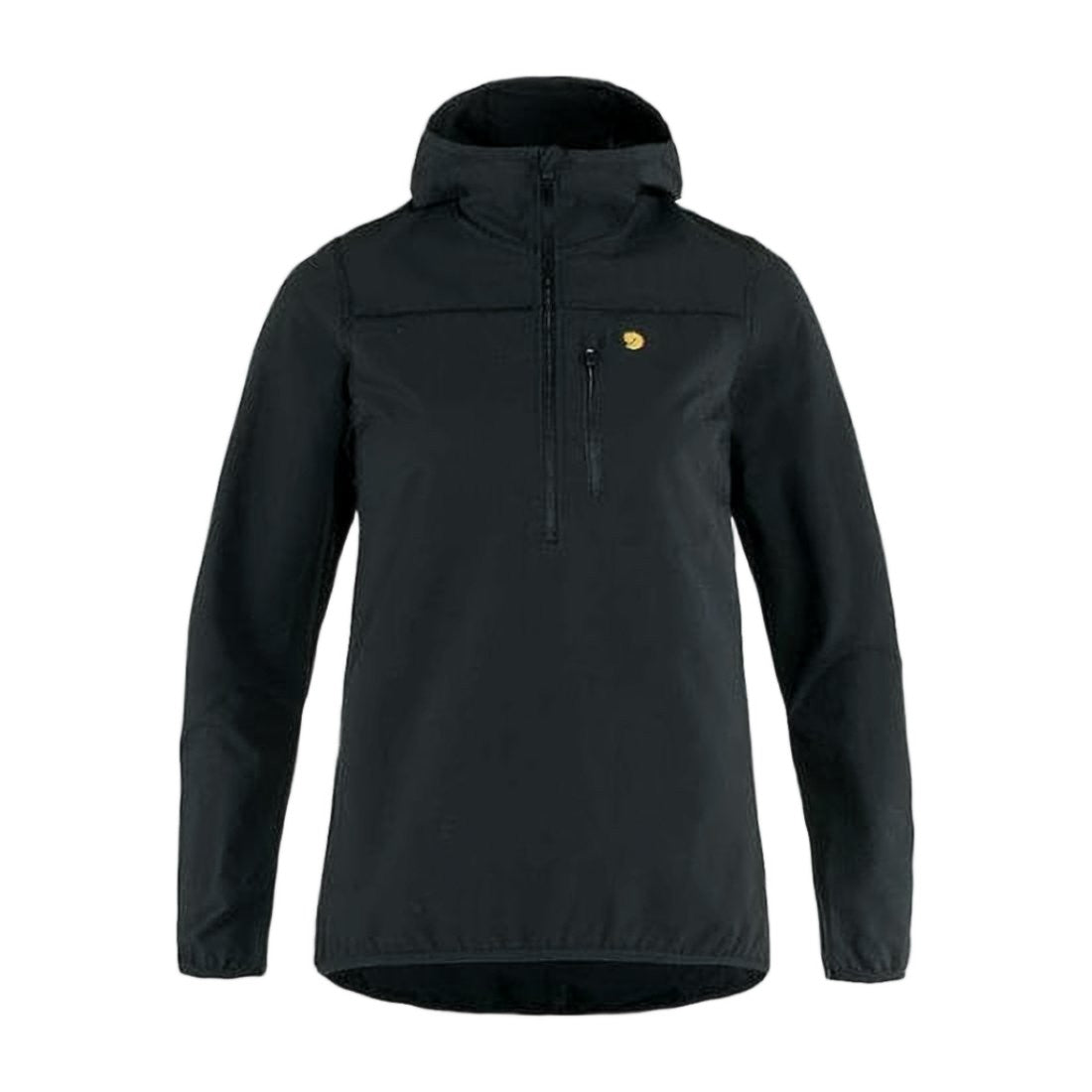 Fjallraven Long-Sleeved Hooded Pullover With Zippered Chest Pocket