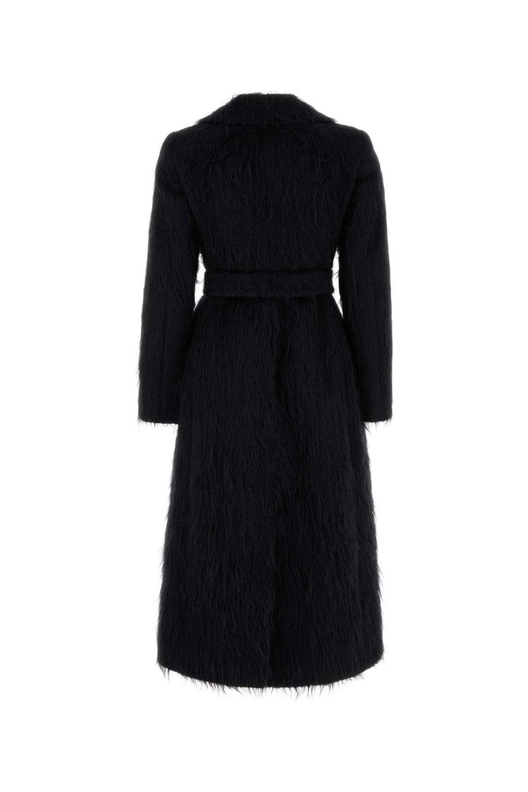 Sportmax Black Alpaca Blend Modico Coat