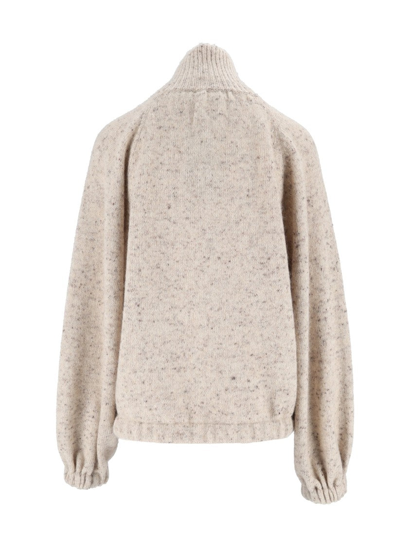 Fabiana Filippi Lurex Luxe Knit Bomber Jacket