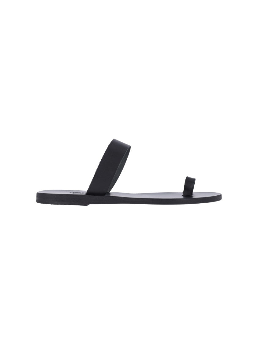 Ancient Greek Sandals "Thalia" Sandals – Black