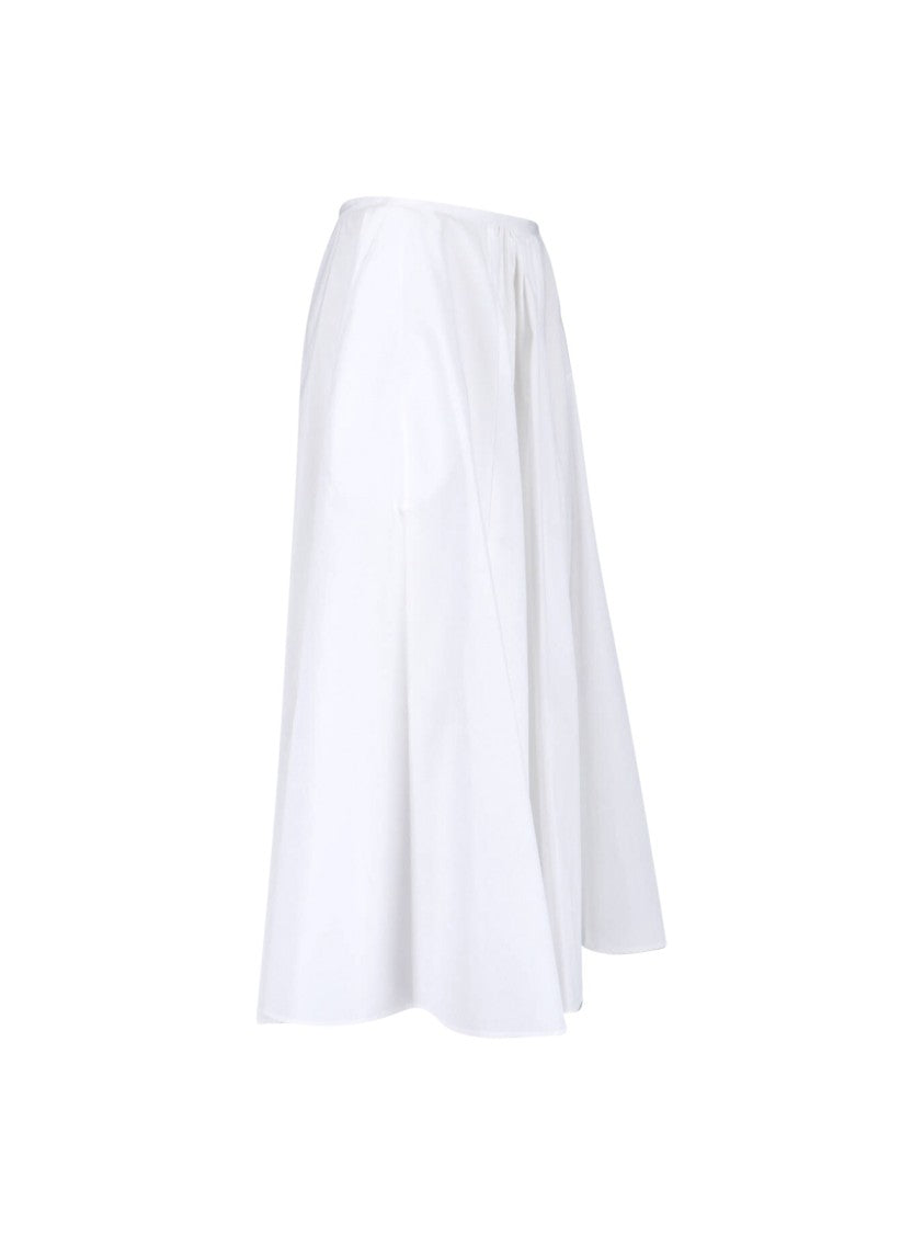 Aspesi Gathered Midi Skirt With Side Zip Closure
