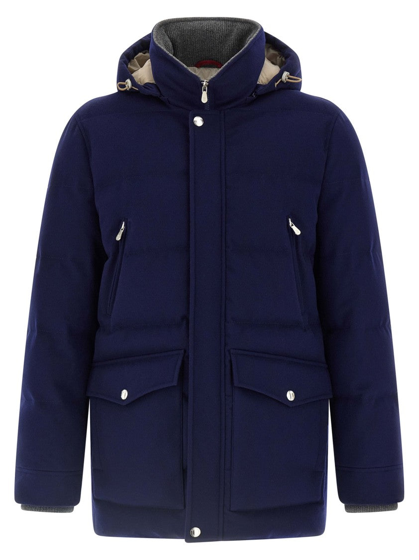 Brunello Cucinelli Flannel Down Jacket