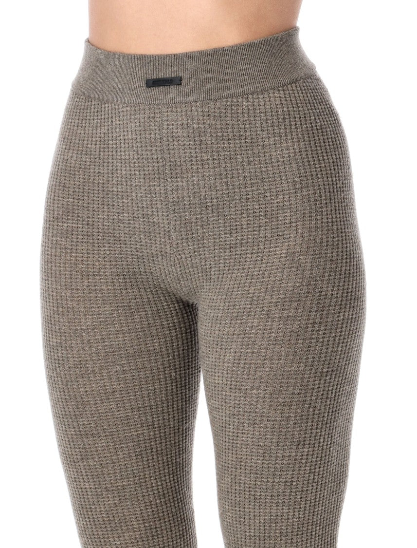 Fear Of God Waffle Knit Ankle-Length Leggings With Rib-Knit Waistband
