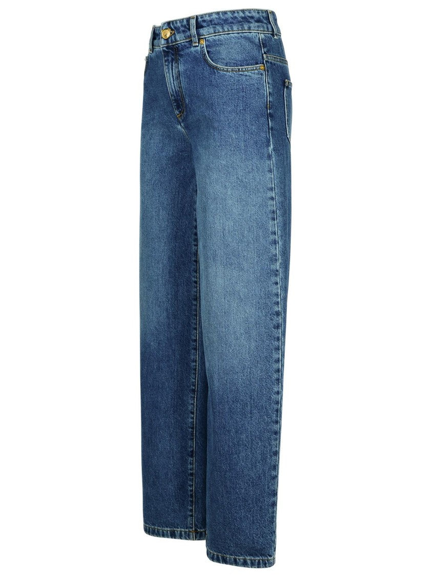 Moschino Blue Cotton Jeans