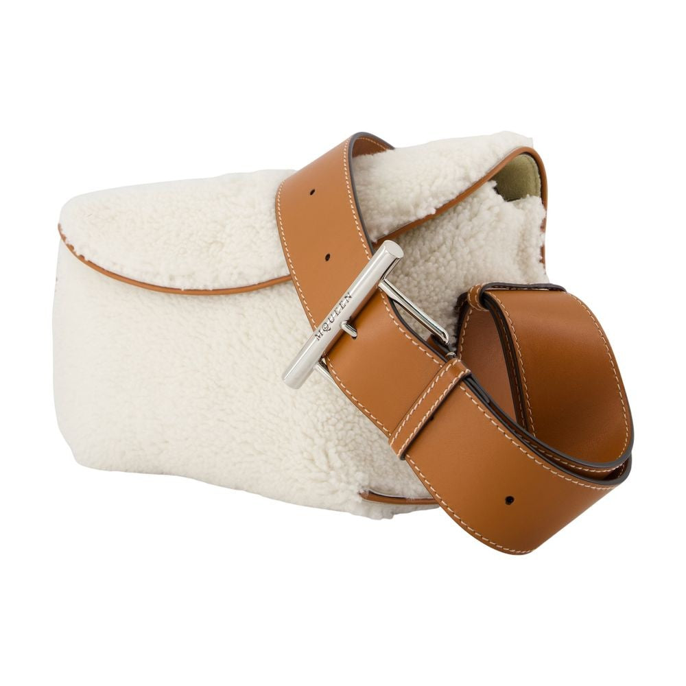 Alexander Mcqueen T-Bar Sling Crossbody Bag In Smooth Calfskin Leather