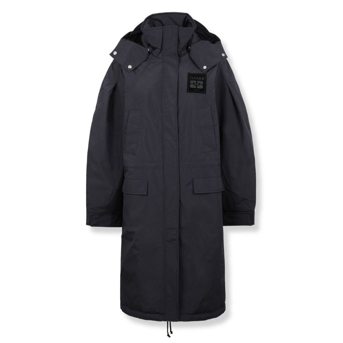 Ganni Tri-Layer Parka Coat