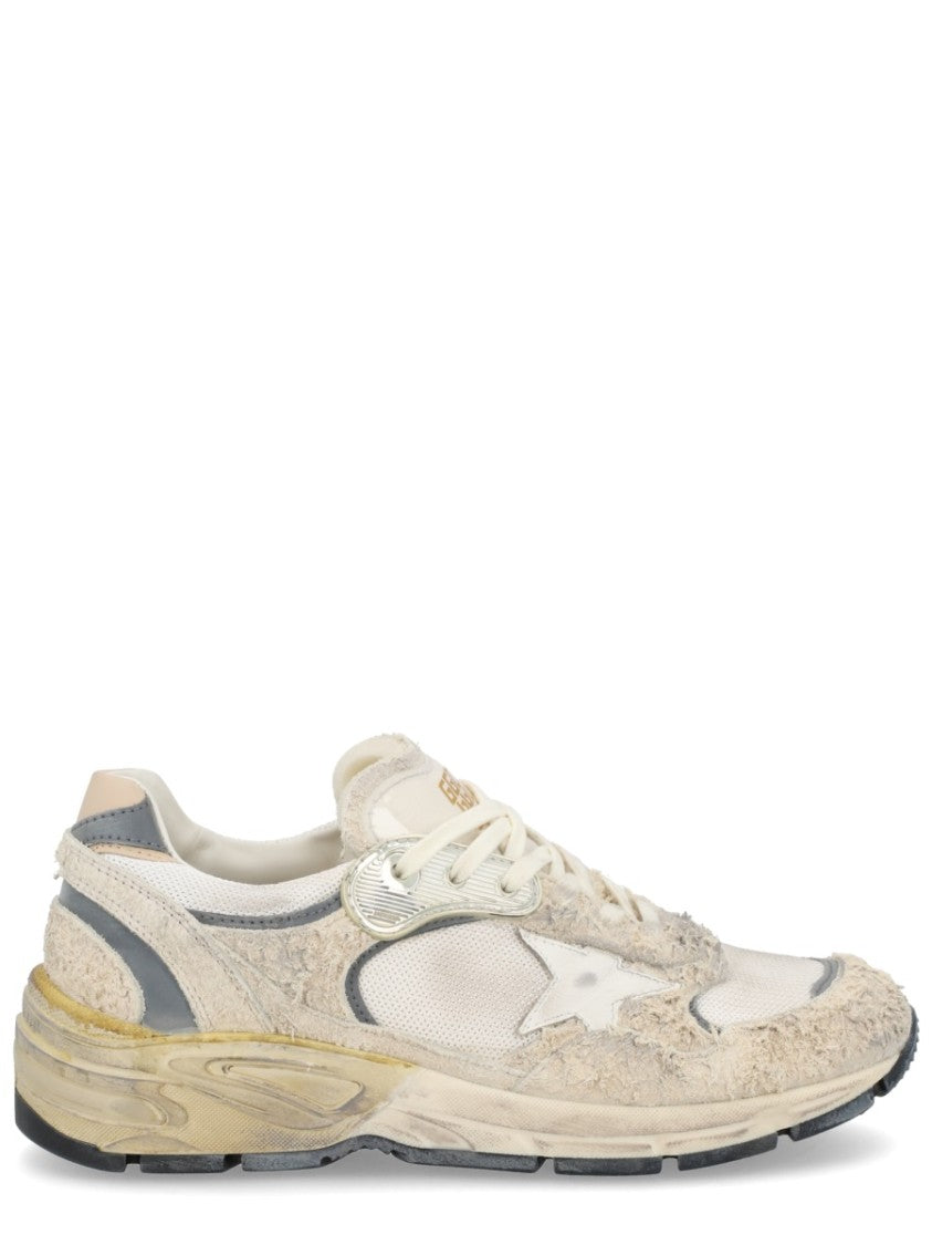 Golden Goose Neutral Distressed Worn-In Star Detail Sneakers