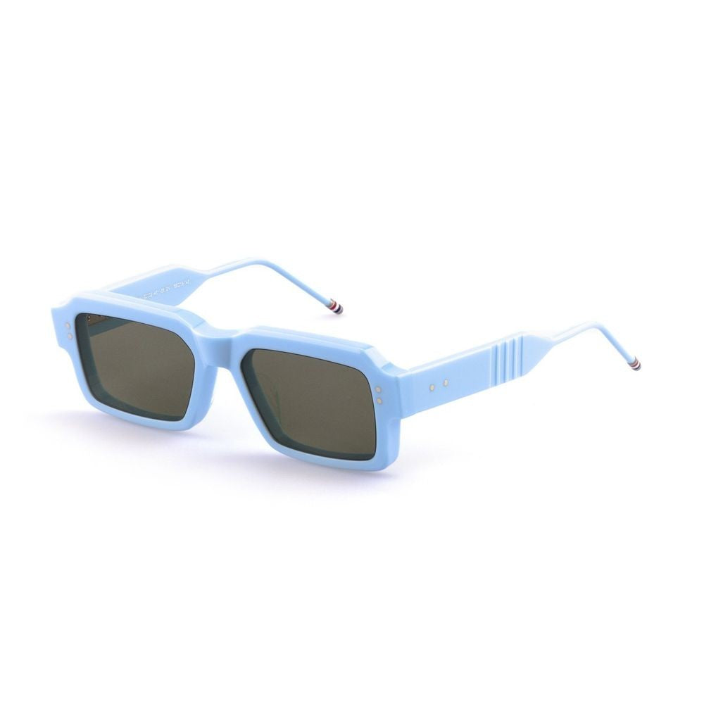 Thom Browne Ues924a - G0002 Rectangular Turquoise Acetate Sunglasses