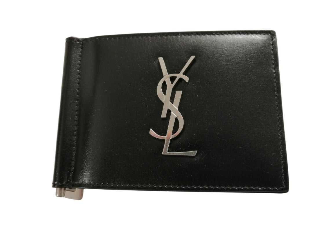 Saint Laurent Calfskin Wallet With Iconic Logo