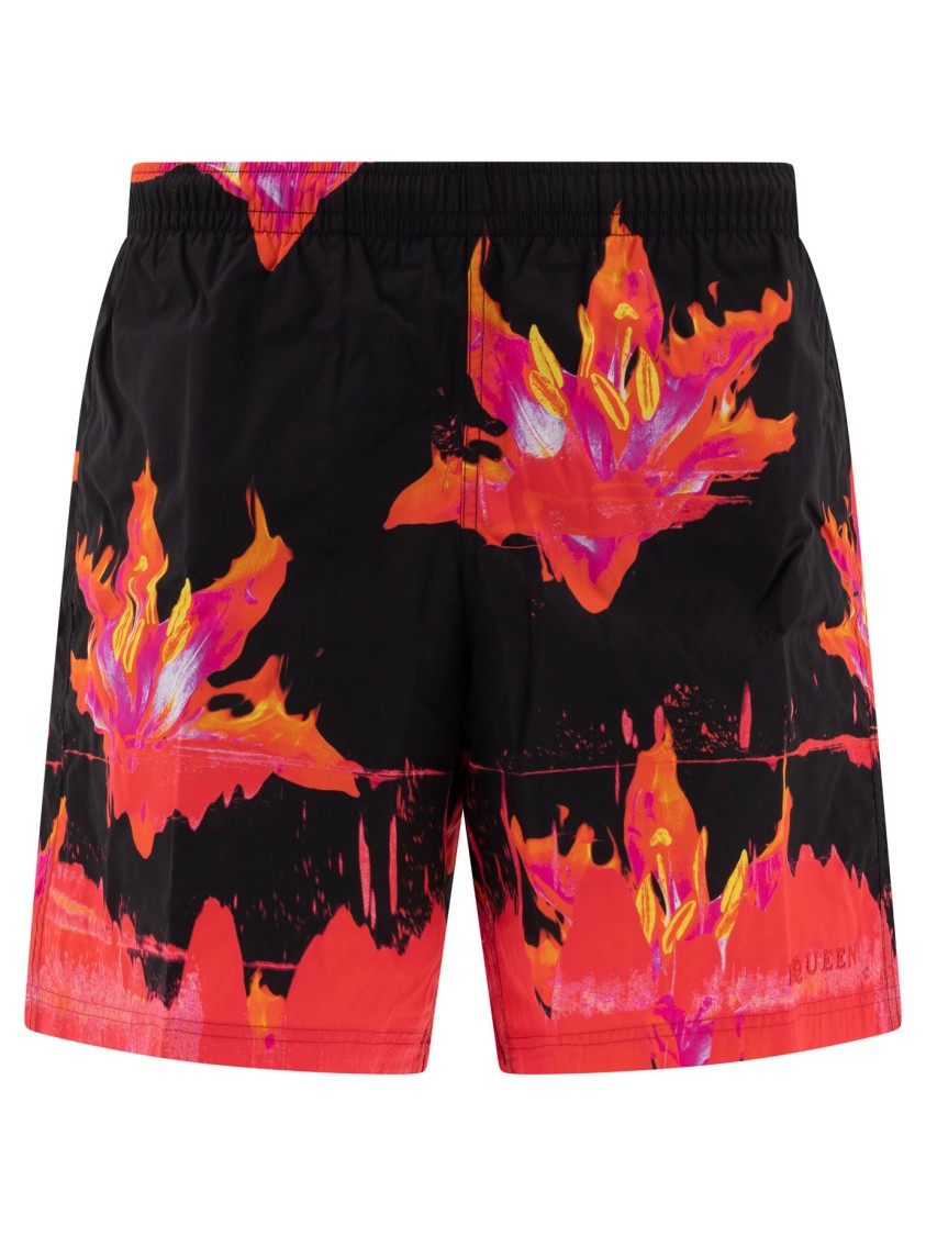 Alexander Mcqueen Printed Swim Shorts