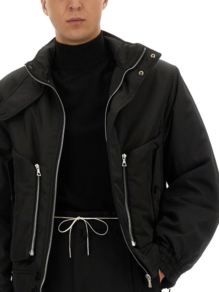 Dries Van Noten Venice High Collar Silver Detail Boxy Jacket