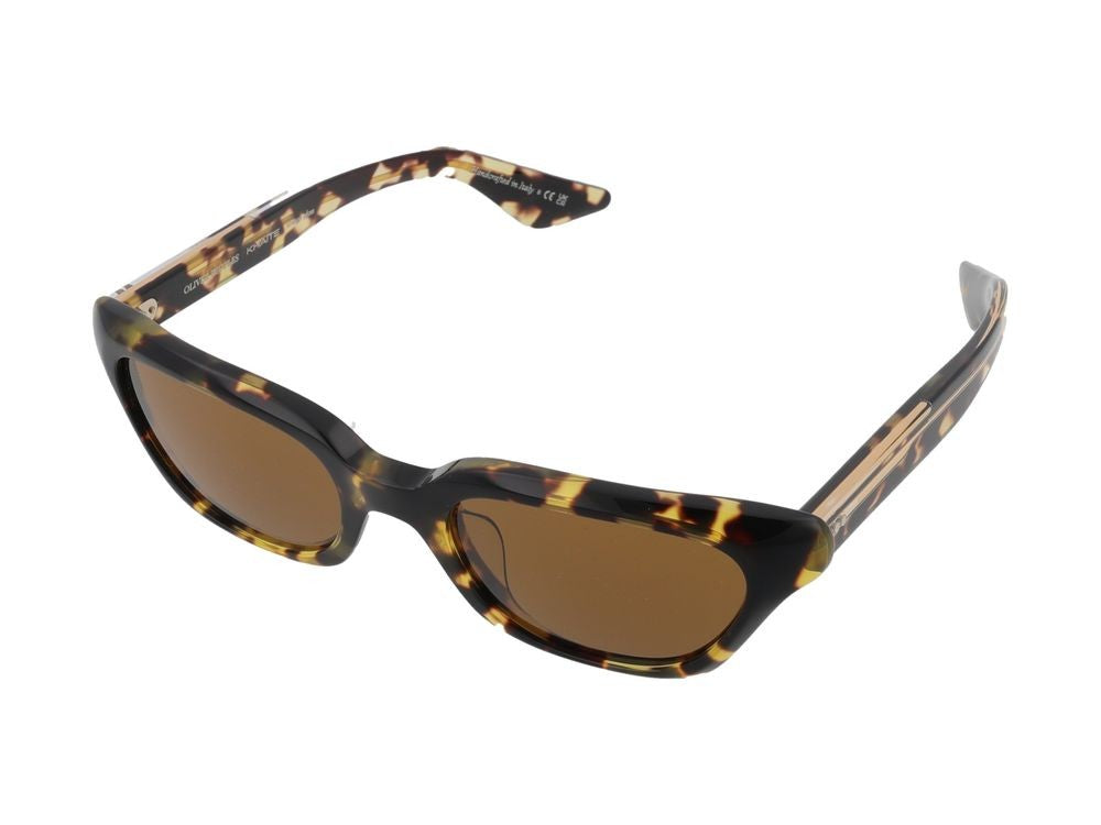 Oliver Peoples Bold Tortoiseshell Frame Cat-Eye Acetate Sunglasses