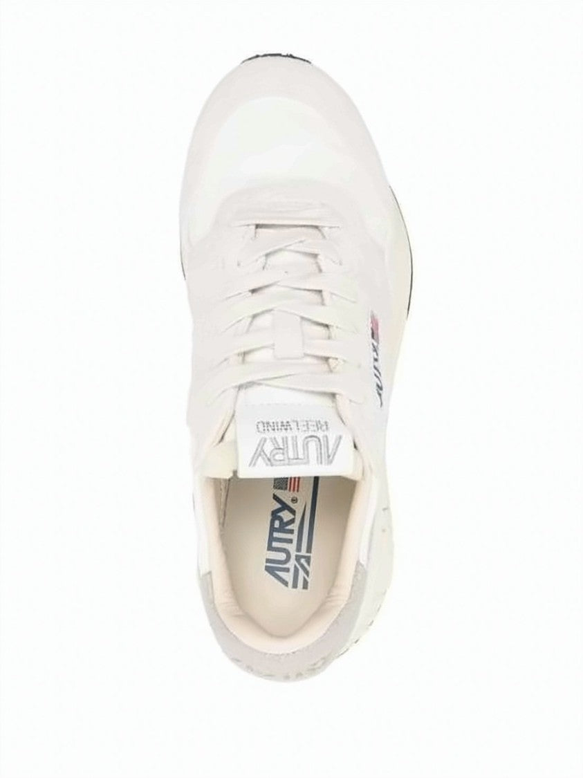 Autry Retro-Inspired Suede And Nylon Sneakers With Signature Branding