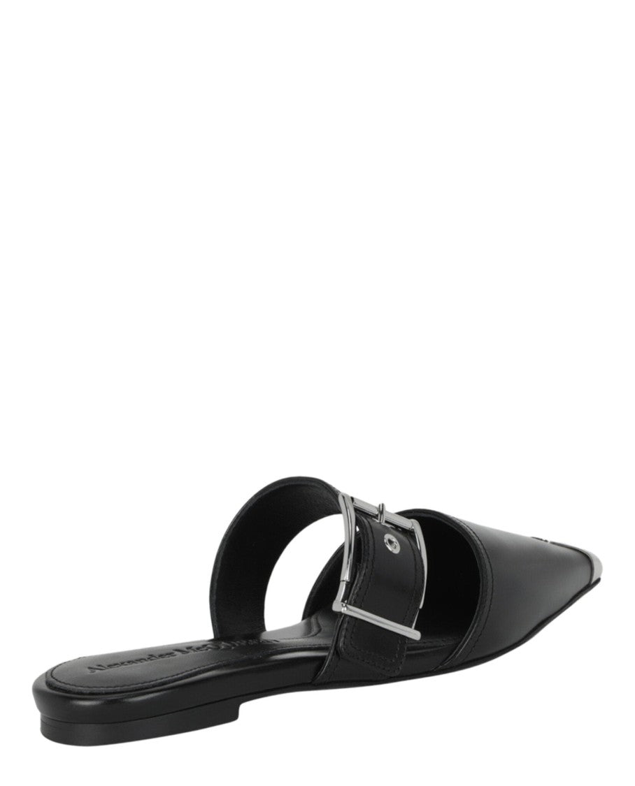 Alexander Mcqueen Punk Leather Flats