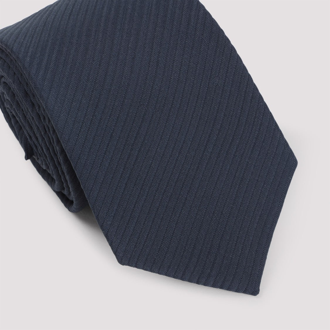 Giorgio Armani Blue Viscose And Silk Tie
