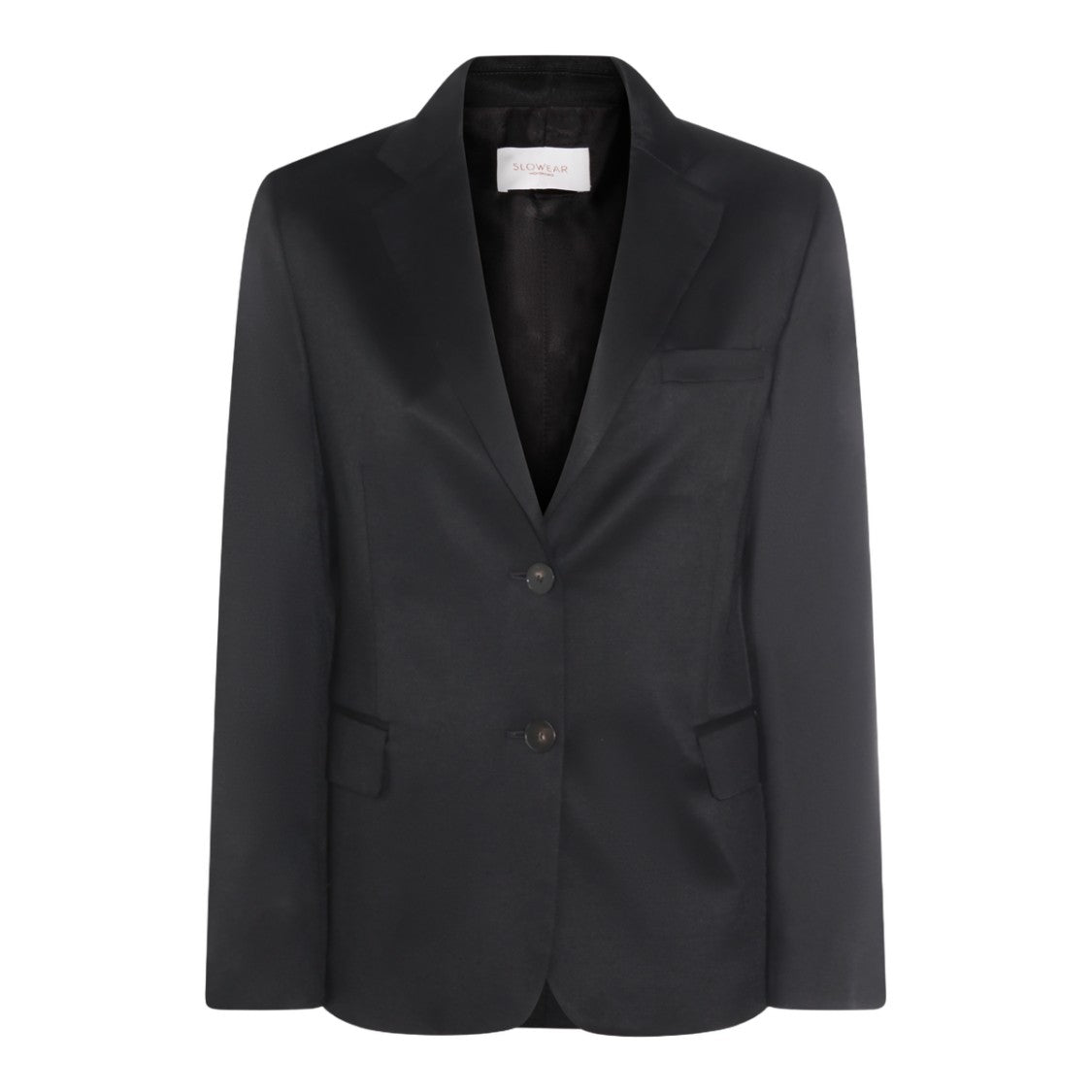 Montedoro Classic Tailored Black Jacket With Notched Lapel