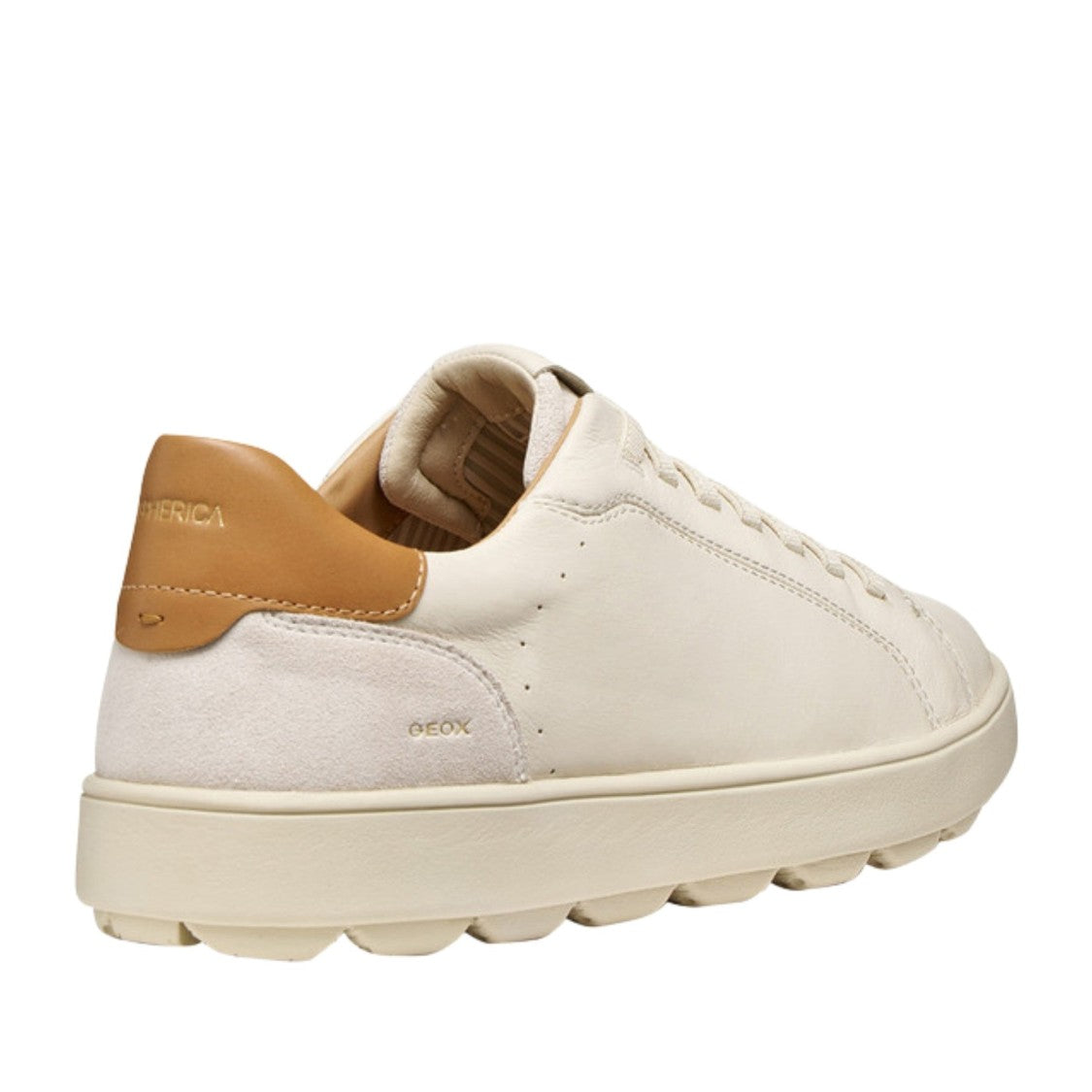 Geox Spherica Ecub-1 B Beige Minimalist Sneakers