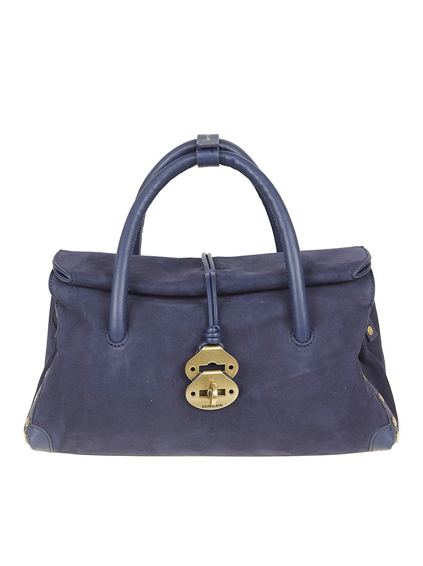 Zanellato Zashmere Leather Dotta S Handbag With Adjustable Strap