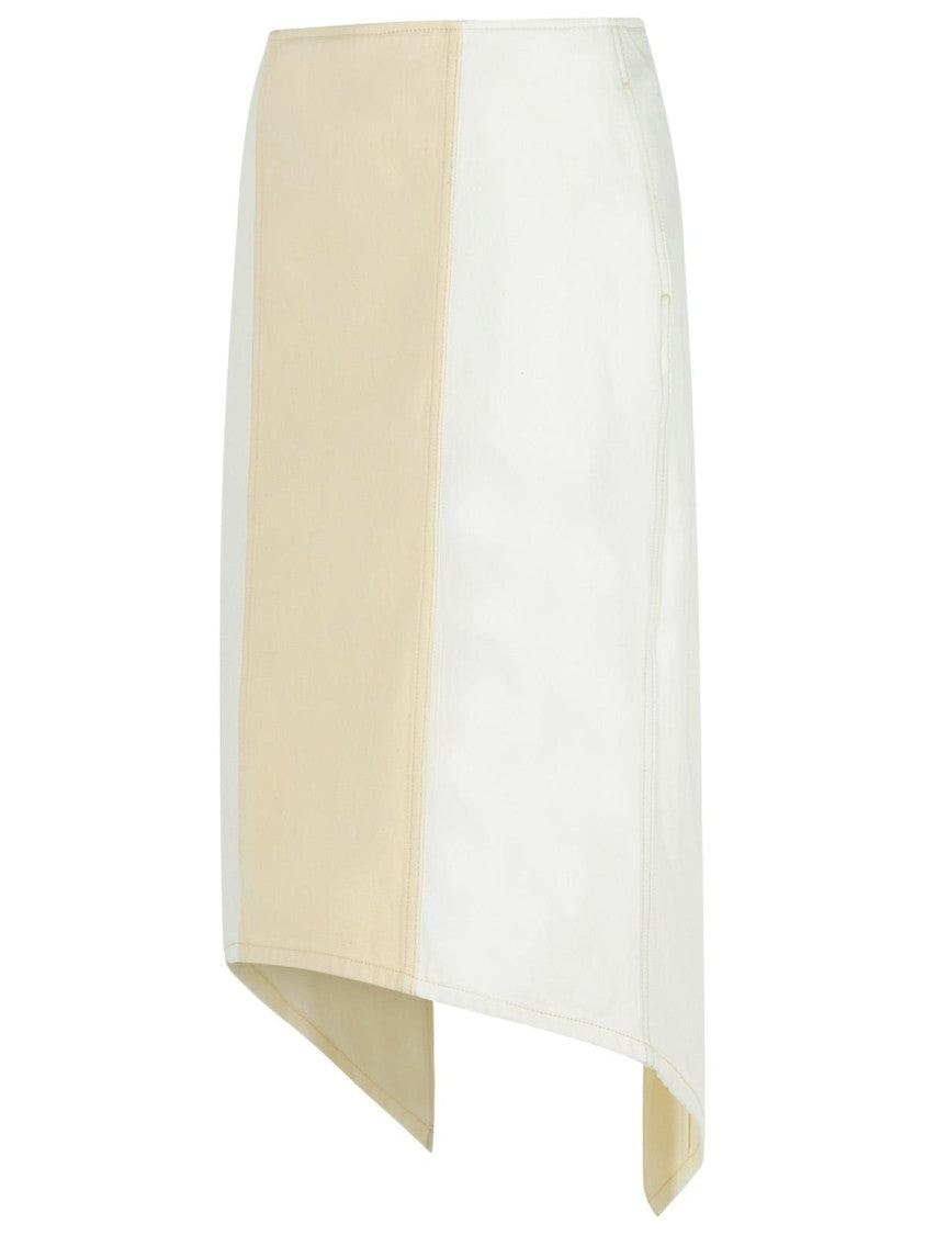 J. W. Anderson Layered' White Cotton Skirt