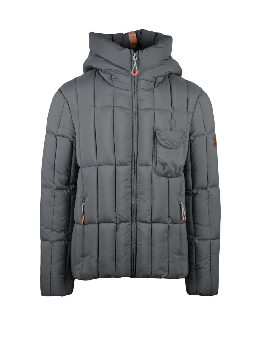 Dekker Padded Down Jacket With Quilted Design And Functional Pockets