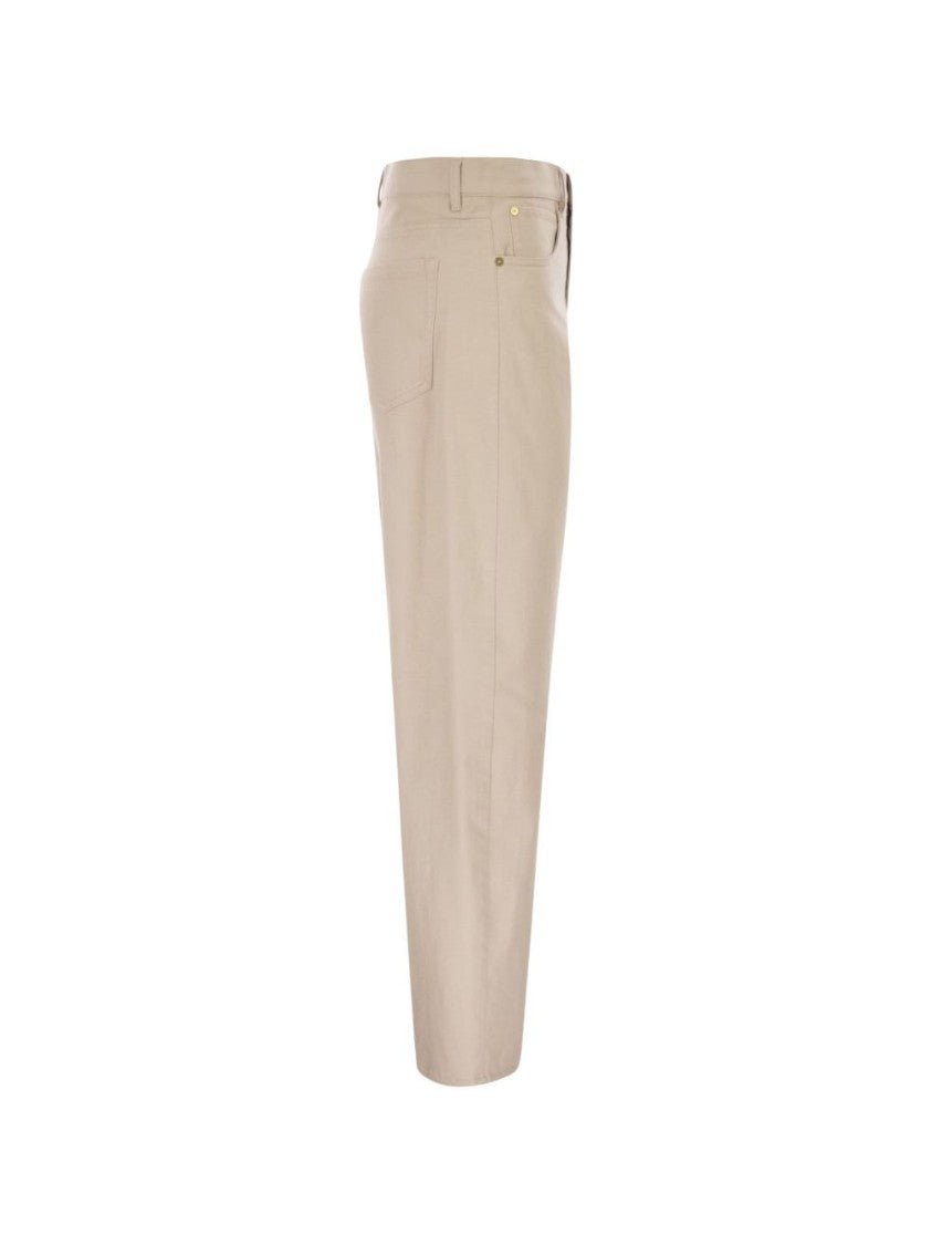 Max Mara Light Beige Straight-Leg Jeans