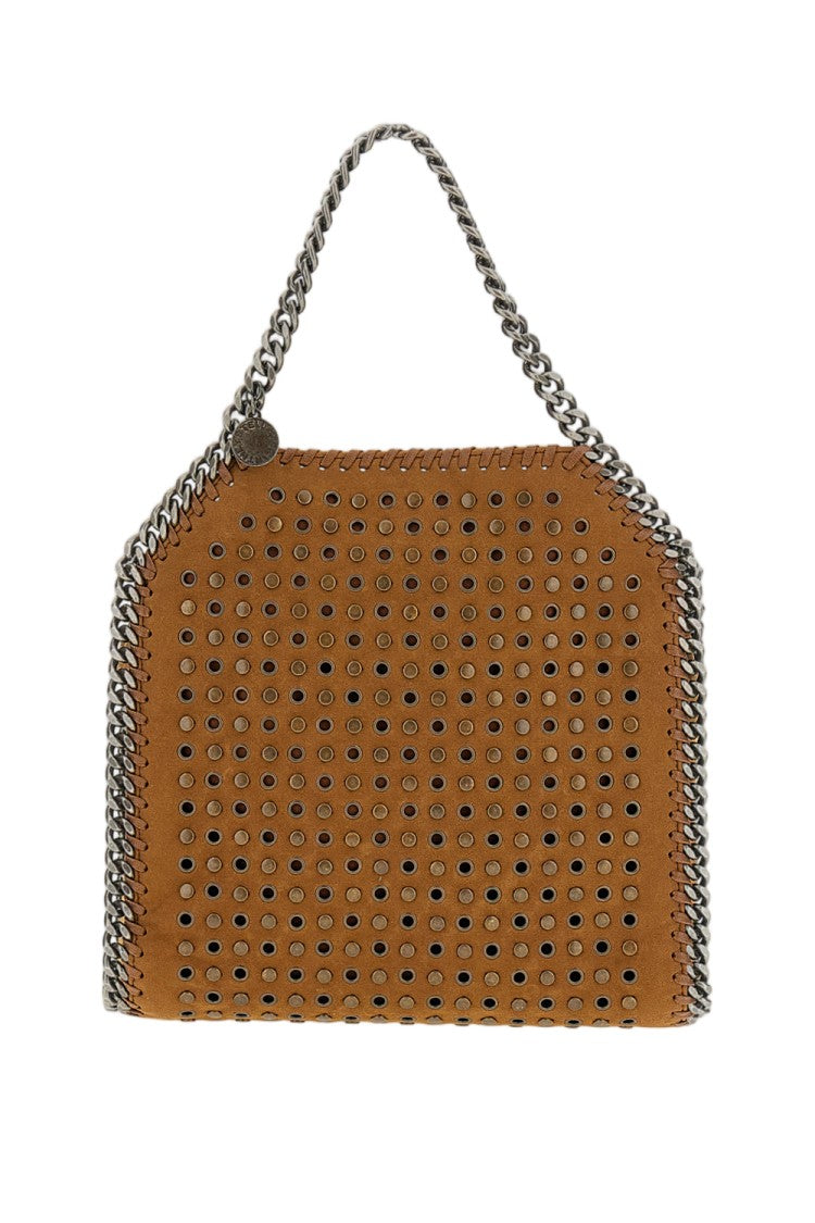 Stella Mccartney Brown Falabella Mini Studded Tote