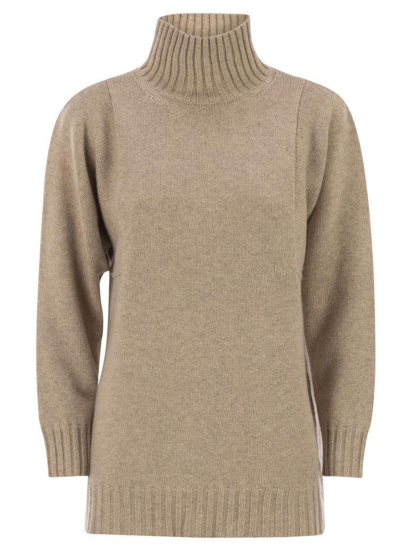 Max Mara Aceti Oversized Cashmere Turtleneck