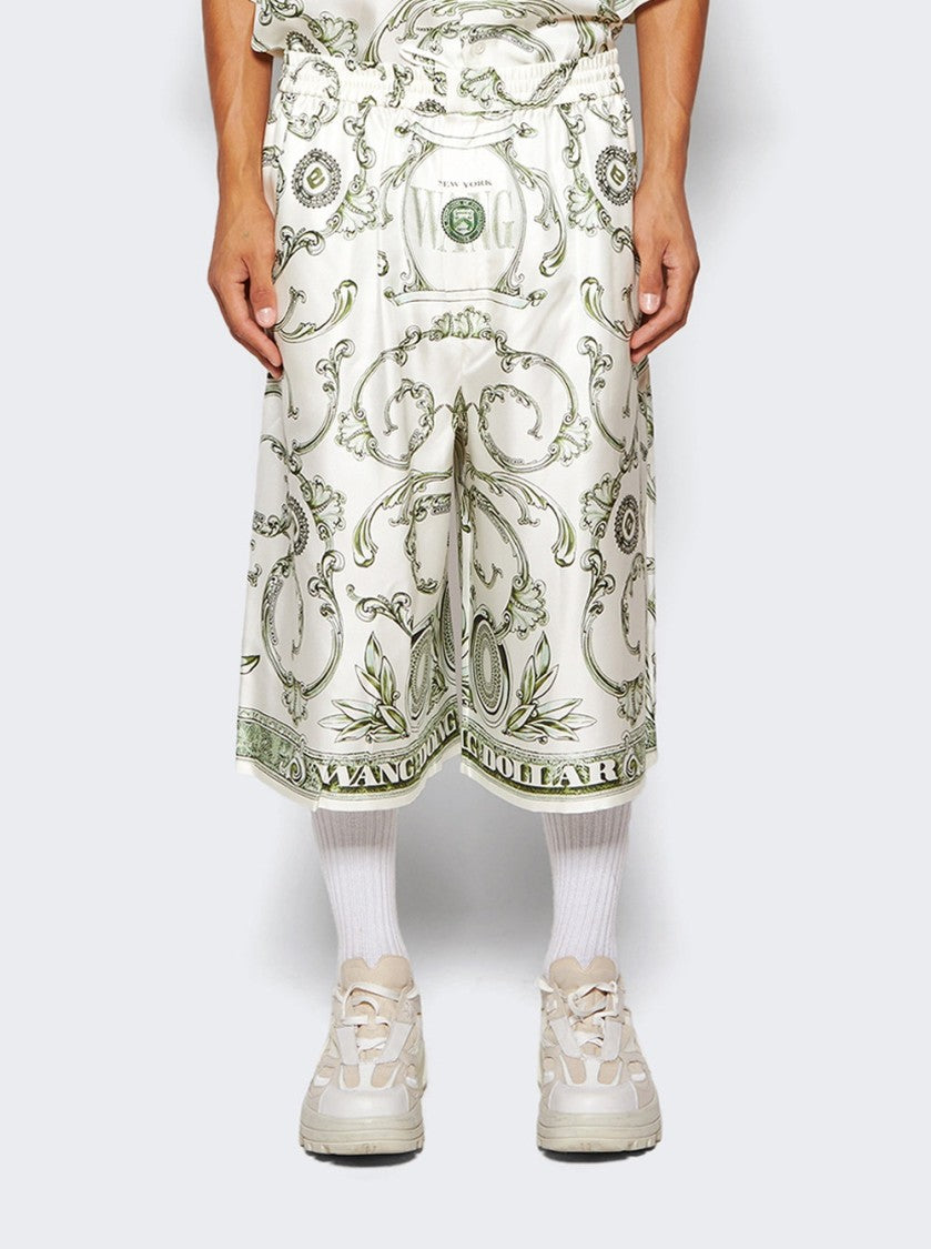 Alexander Wang Silk Money Print Boxer Shorts
