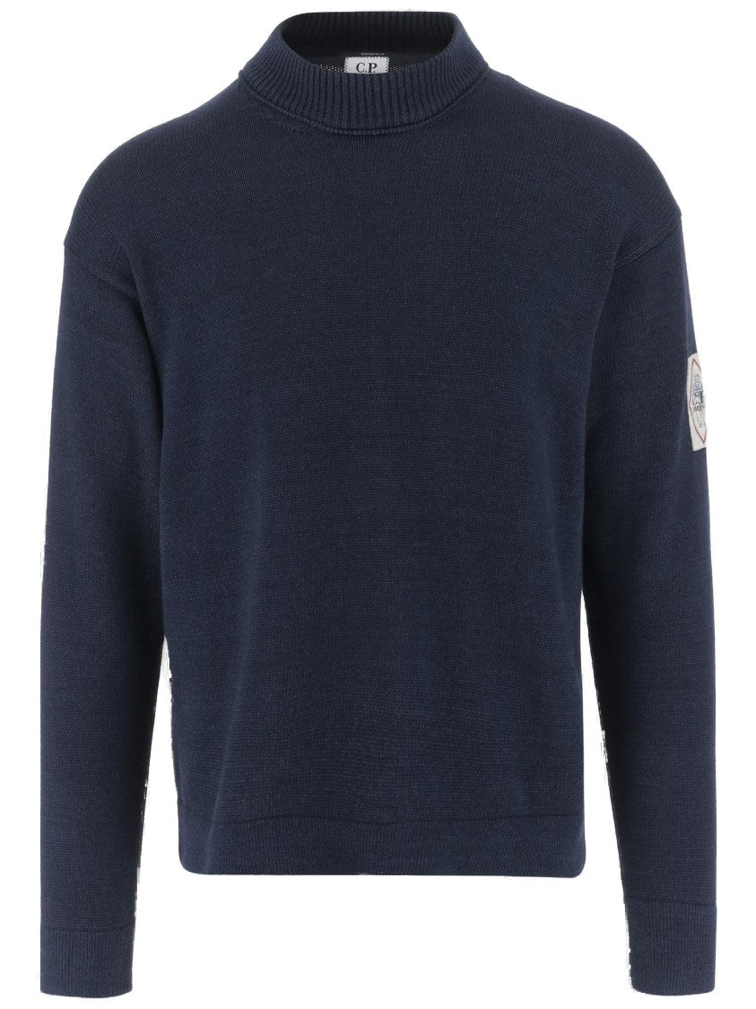 C.P. Company Cotton Logo Sweater