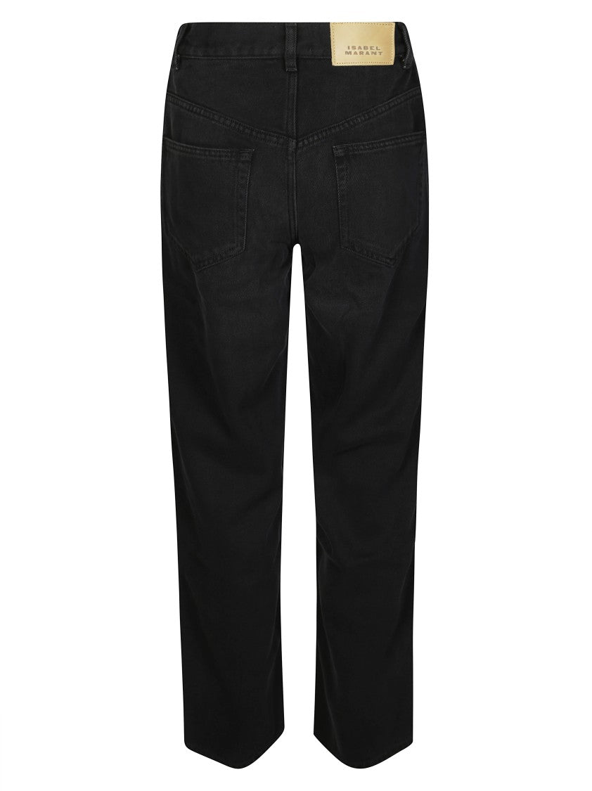 Isabel Marant Étoile Straight-Leg Pants With Mid-Rise Waist