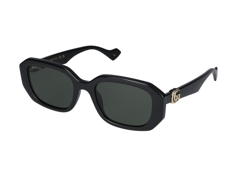 Gucci Oversized Square Frame Sunglasses With Glossy Finish