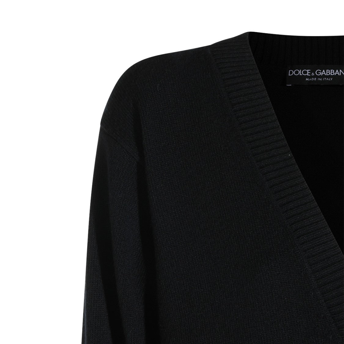 Dolce & Gabbana Deep V-Neck Knit Button-Down Sweater