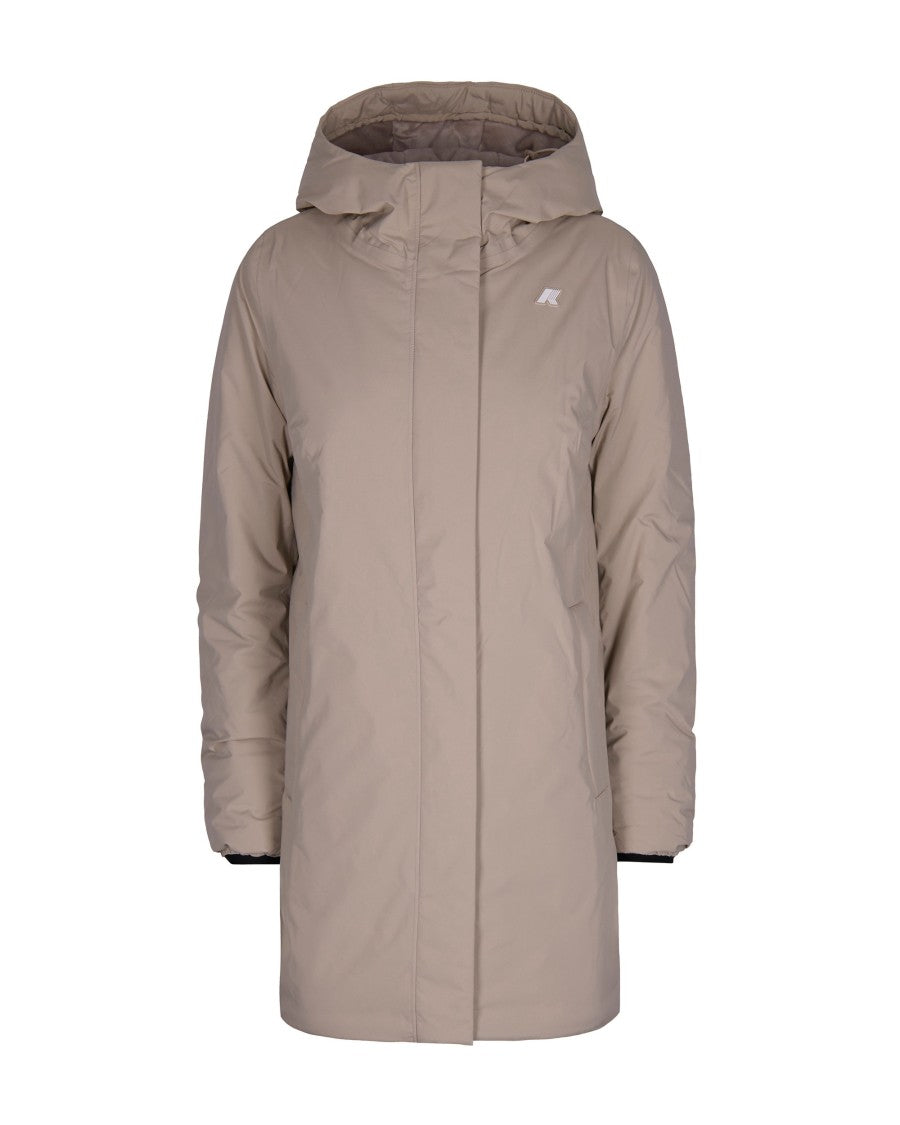 K-Way Sophie Soft Touch Marmotta Beige/Grey Jacket