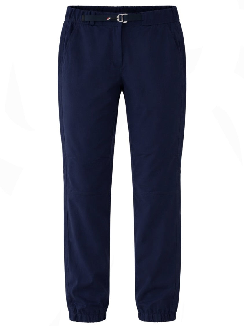 Moncler Grenoble Belted Straight Pants With Adjustable Waist And Elastic Cuffs