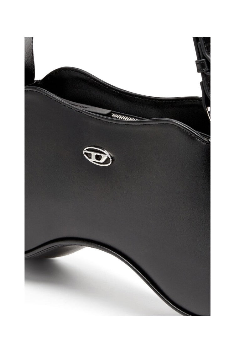 Diesel Black Leather Shoulder Bag