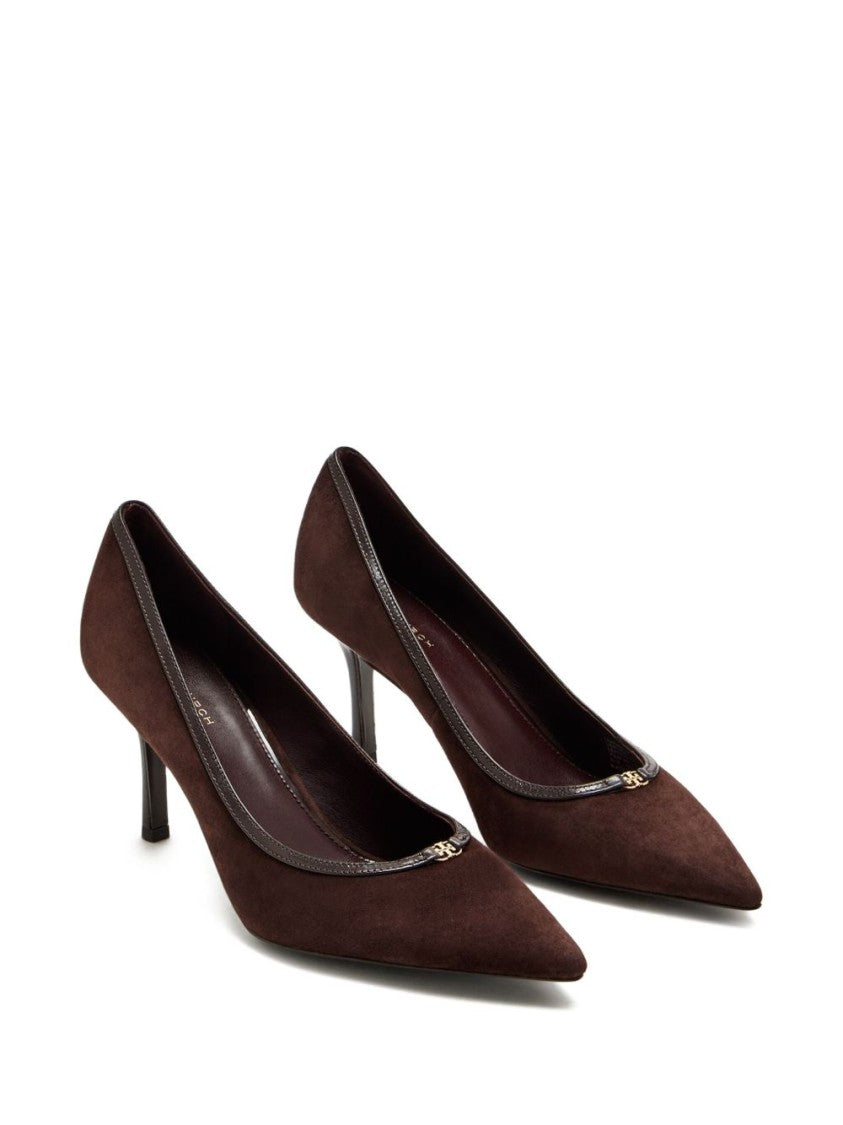 Tory Burch Brown Suede Pumps With Pointed Toe
