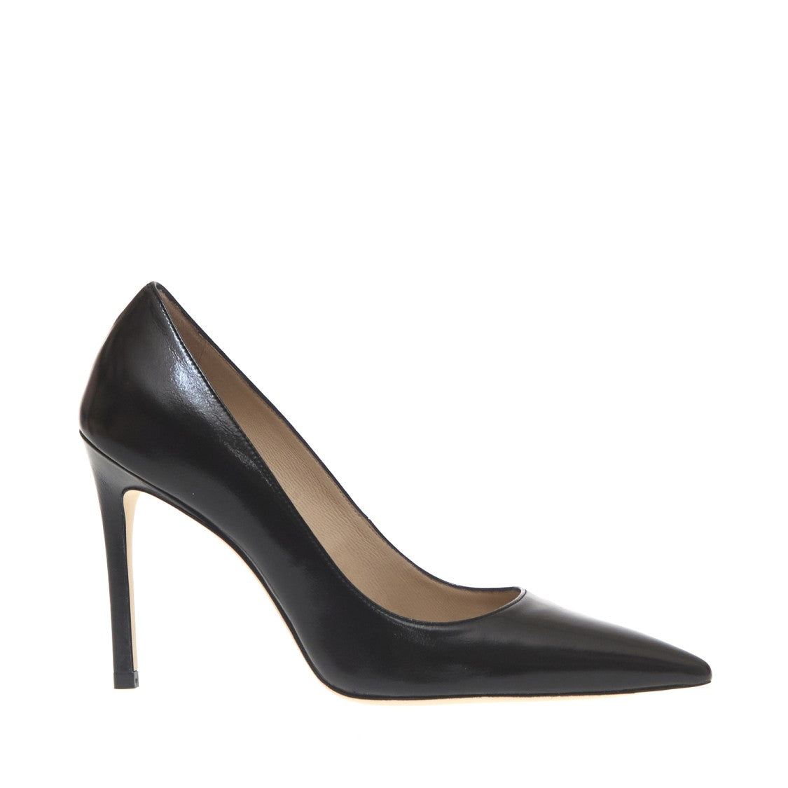 Stuart Weitzman Pump Brushed Black Heel 100 Mm